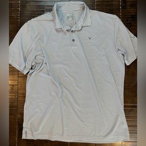 Callaway Mens Golf Heather Striped Golf Polo